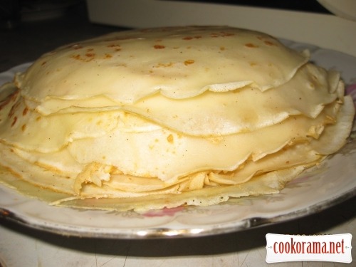 Pancakes with various fillings